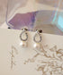 【金属アレルギー対応】ドロップ+パールピアス